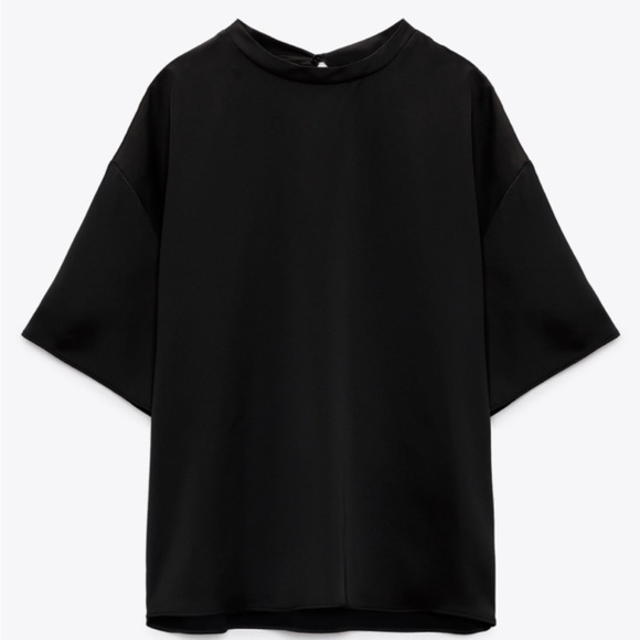 Zara Satin Tee🌻🌻🌻 - Picture 8 of 12